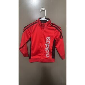 Adidas Kids Red Track Jacket